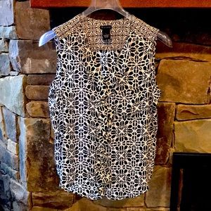 New Directions Ruffled Sleeveless Tank